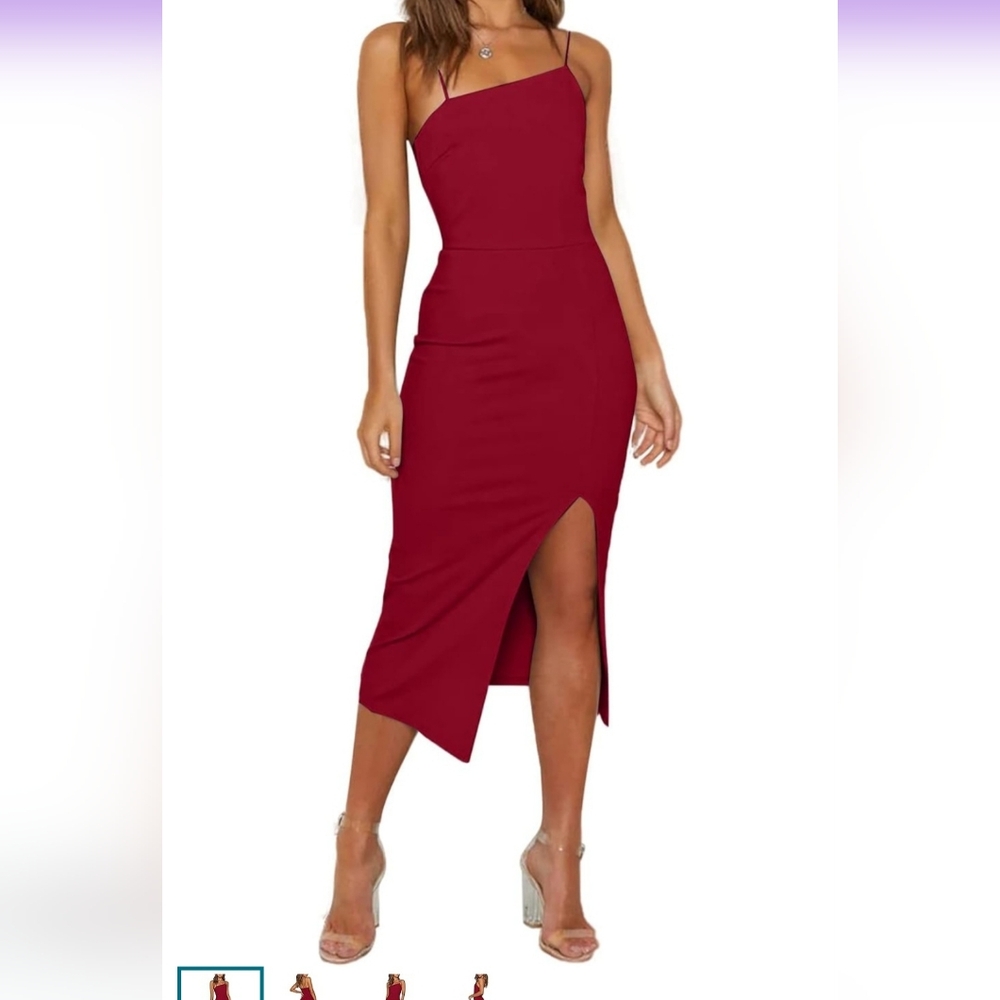 Elegant Red Women's Dress